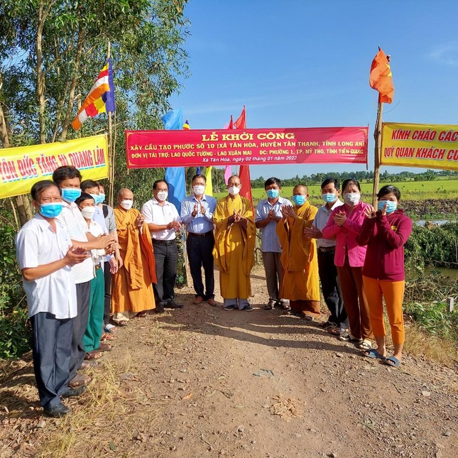 Khởi công xây dựng hai cầu giao thông nông thôn tại xã Tân Hòa ảnh 1