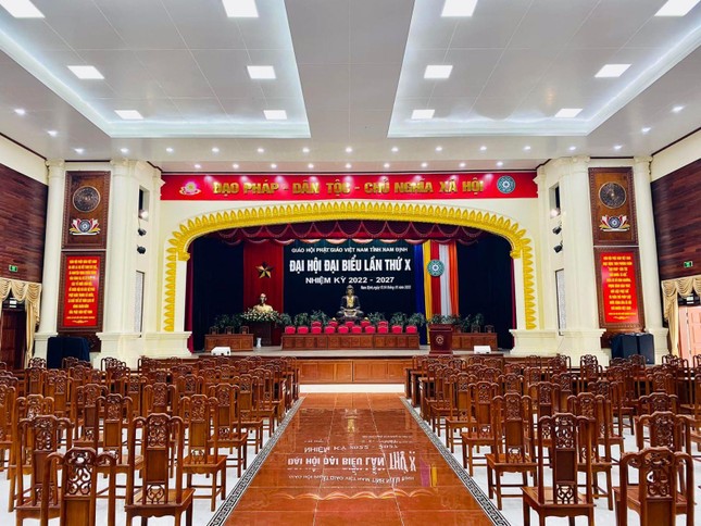 Hội trường sẽ diễn ra hai ngày đại hội