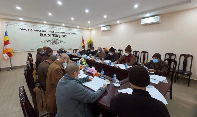 Buổi họp thường kỳ của Ban Thường trực Ban Trị sự GHPGVN TP.Hà Nội