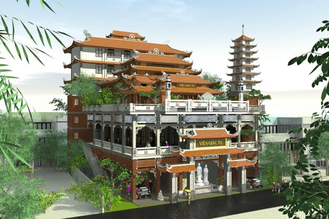 Phối cảnh chùa Viên Giác