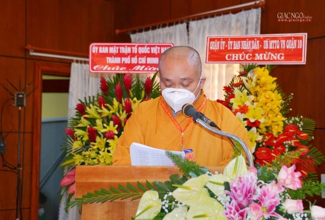 Thượng tọa Thích Trung Nguyện thông qua danh sách tấn phong giáo phẩm của Phật giáo TP.HCM