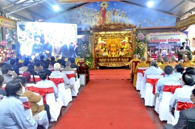 Quang cảnh lễ khánh thành nhà Tổ