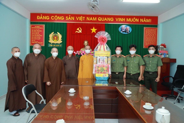 Chúc Tết đến Ban Chỉ huy Công an quận 10