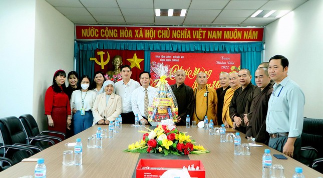 Chúc Tết đến lãnh đạo Ban Tôn giáo tỉnh Bình Dương