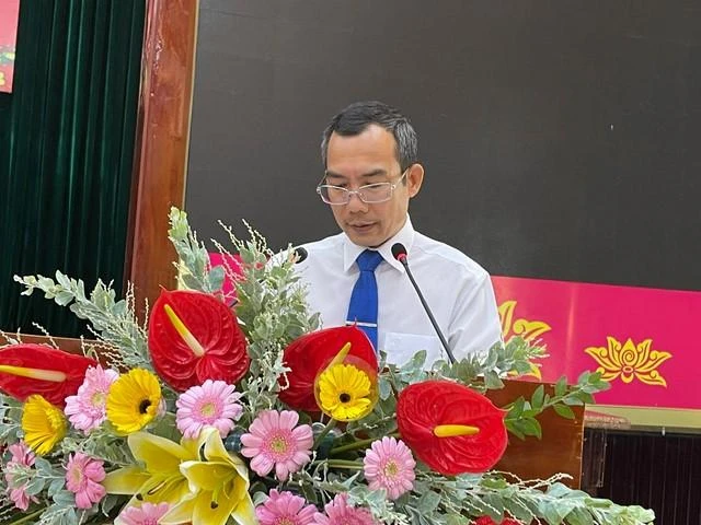 Ông Phạm Tuấn Anh phát biểu tại buổi họp mặt