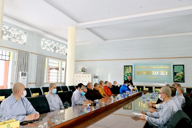 Buổi họp của Ban Thông tin - Truyền thông Phật giáo tỉnh Bình Dương