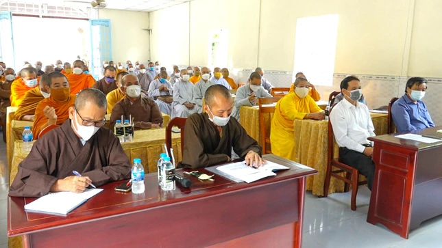 Tăng Ni Phật giáo tỉnh Hậu Giang họp, triển khai Phật sự quan trọng sắp tới