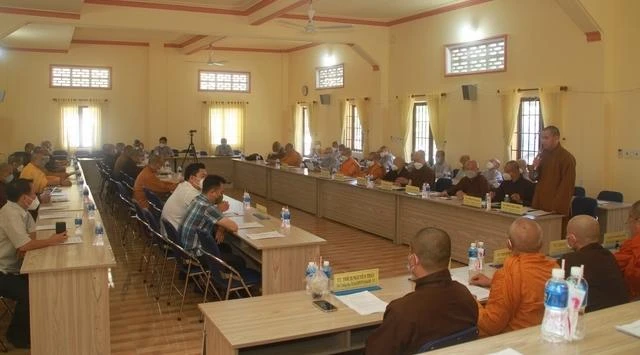 Quang cảnh buổi họp của Ban Trị sự GHPGVN tỉnh Bà Rịa - Vũng Tàu