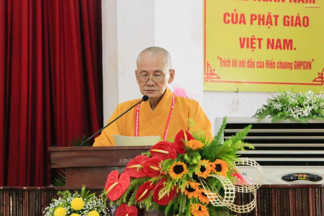 Hòa thượng Thích Chơn Minh phát biểu khai mạc Hòa thượng Thích Chơn Minh phát biểu khai mạc