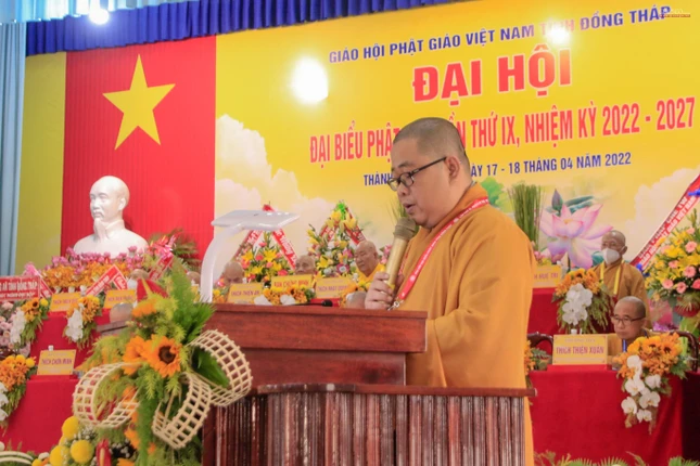 Đại đức Thích Chí Thiện trình chương trình hoạt động Phật sự nhiệm kỳ 2022-2027 Đại đức Thích Chí Thiện trình chương trình hoạt động Phật sự nhiệm kỳ 2022-2027