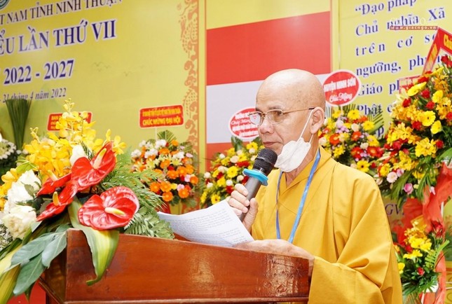 Hòa thượng Thích Hạnh Thể phát biểu khai mạc