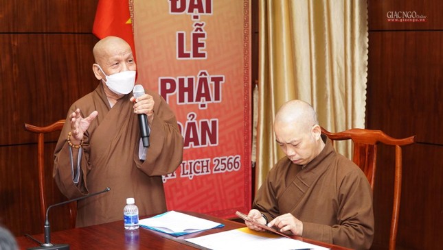Hòa thượng Thích Hạnh Ngộ, Trưởng Tiểu ban Trật tự đóng góp ý kiến
