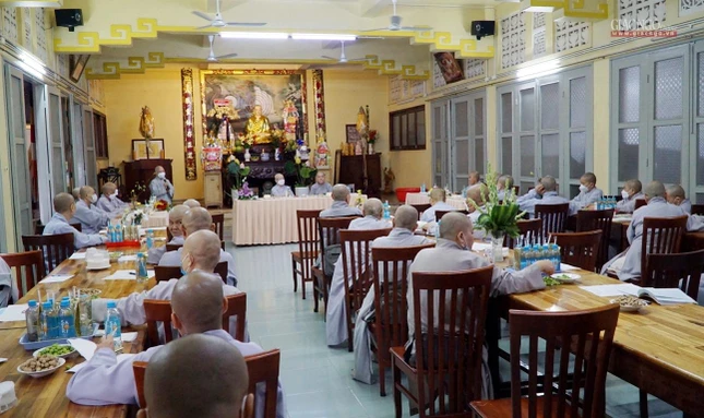 Quang cảnh buổi họp của Phân ban Ni giới TP.HCM