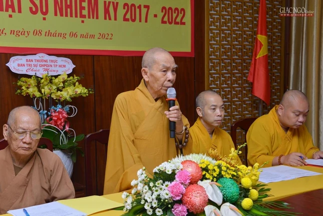 Hòa thượng Thích Thiện Đức phát biểu khai mạc