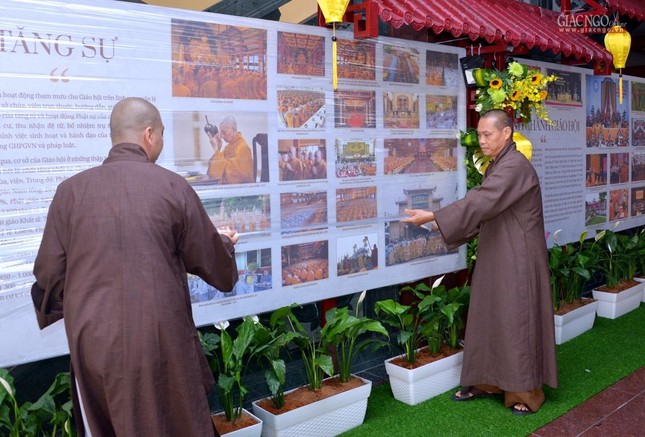 Thượng tọa Thích Trí Chơn cho biết đã hoàn thành được hơn 90% công việc của triển lãm