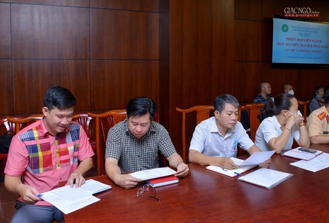 Đại diện các cơ quan tham dự họp