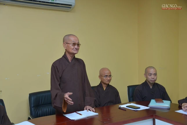 Hòa thượng Thích Huệ Văn đã phát biểu khai mạc