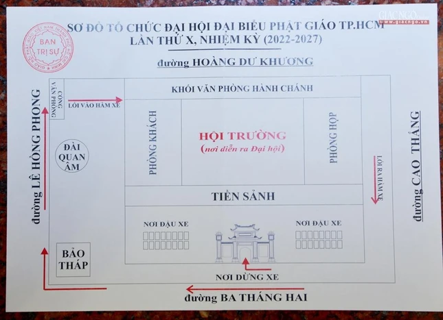 Hồ sơ phân luồng xe của đại biểu đến Việt Nam Quốc Tự