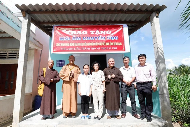 Căn nhà được trao cho em Lê Nguyễn Hoàng Anh, học sinh lớp 10/3