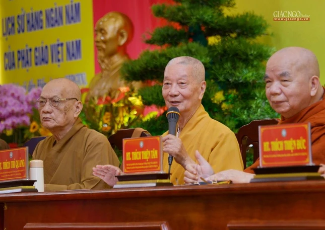Trưởng lão Hòa thượng Trưởng ban Trị sự chia sẻ nhiều ưu tư trong điều hành Phật sự