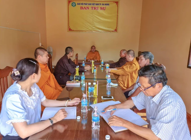 Buổi họp triển khai Phật sự của Ban Trị sự Phật giáo TP.Gia Nghĩa