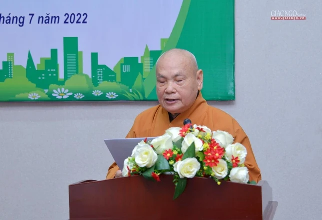 Đại diện GHPGVN, Hòa thượng Thích Thiện Nhơn phát biểu tại hội thảo Đại diện GHPGVN, Hòa thượng Thích Thiện Nhơn phát biểu tại hội thảo