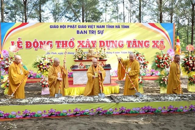 Động thổ xây dựng Tăng xá tại Trung tâm Văn hóa Phật giáo tỉnh Hà Tĩnh