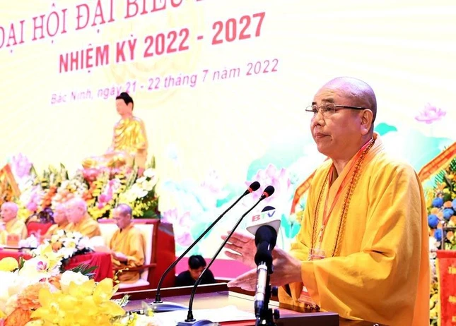 Thượng tọa Thích Thanh Phụng phát biểu khai mạc