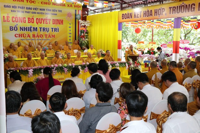 Quang cảnh lễ bổ nhiệm trụ trì chùa Bảo Tâm