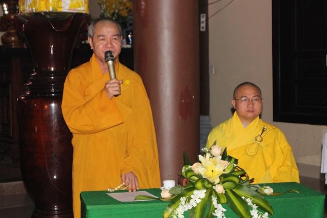 Thượng tọa Thích Như Giải có lời huấn từ đến các huynh trưởng thọ cấp