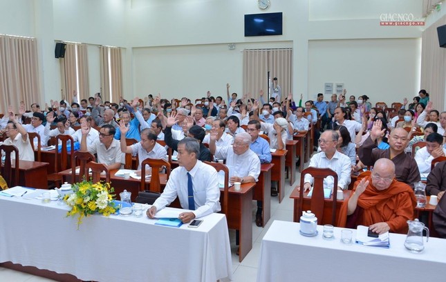 Hội nghị đã biểu quyết thông qua qua nhiều nội dung quan trọng của công tác Mặt trận TP.HCM