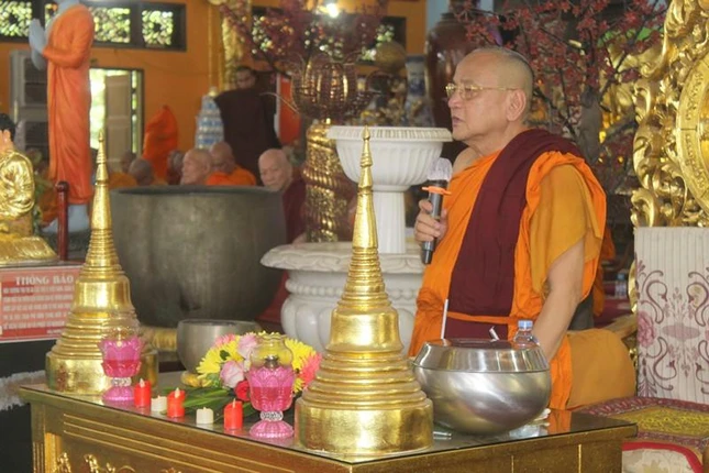 Hòa thượng Thích Bửu Chánh phát biểu khai mạc