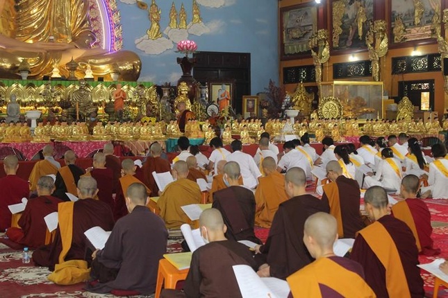 Pháp hội trùng tụng tam tạng Pali – Việt kéo dài 15 ngày, từ ngày 29-7 – 13-8-2022