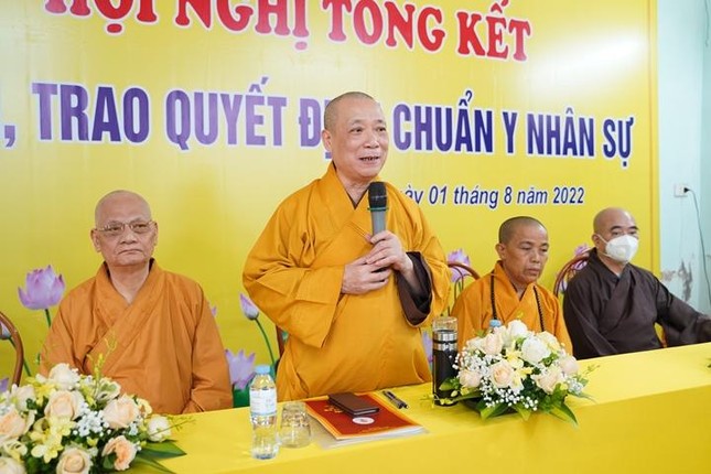 Hòa thượng Thích Bảo Nghiêm đã phát biểu cho biết đại hội đã thành công viên mãn Hòa thượng Thích Bảo Nghiêm đã phát biểu cho biết đại hội đã thành công viên mãn
