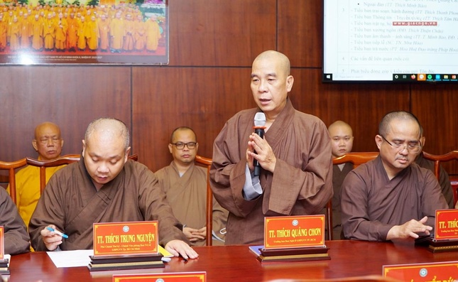 Thượng tọa Thích Quảng Chơn nêu một số phương án tổ chức đại lễ tâm linh