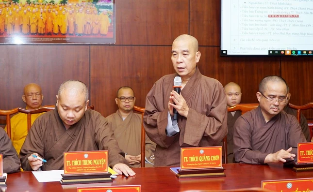 Thượng tọa Thích Quảng Chơn nêu một số phương án tổ chức đại lễ tâm linh