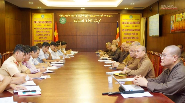 Ban Trị sự họp liên ngành với các cơ quan chức năng