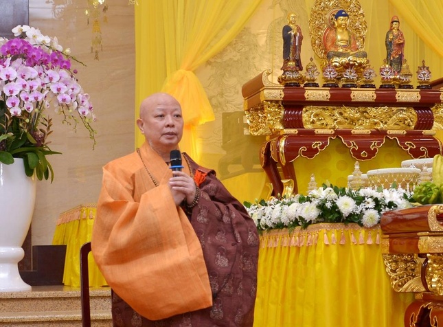 Hòa thượng Thích Lệ Trang phát biểu khai mạc Hòa thượng Thích Lệ Trang phát biểu khai mạc