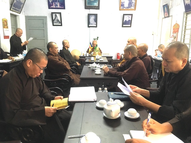 Buổi họp của Ban Trị sự GHPGVN tỉnh Khánh Hòa