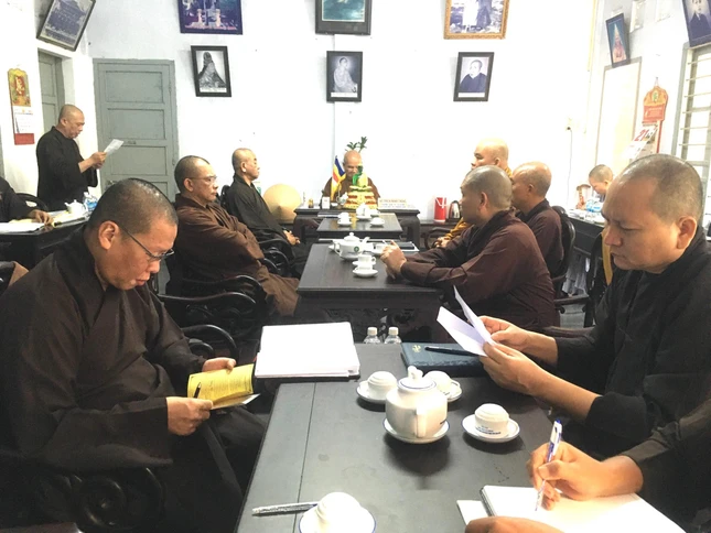 Buổi họp của Ban Trị sự GHPGVN tỉnh Khánh Hòa