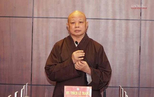 Hòa thượng Thích Lệ Trang chủ trì phiên họp Ban Thường trực Ban Trị sự Hòa thượng Thích Lệ Trang chủ trì phiên họp Ban Thường trực Ban Trị sự