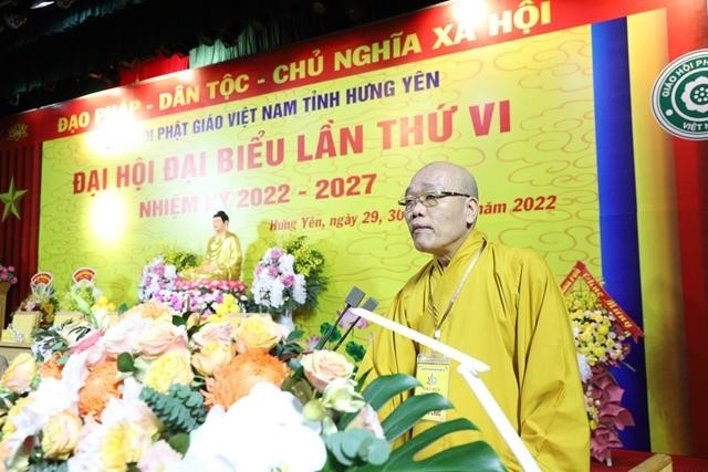 Hòa thượng Thích Thanh Hiện, Trưởng ban Tổ chức phát biểu khai mạc