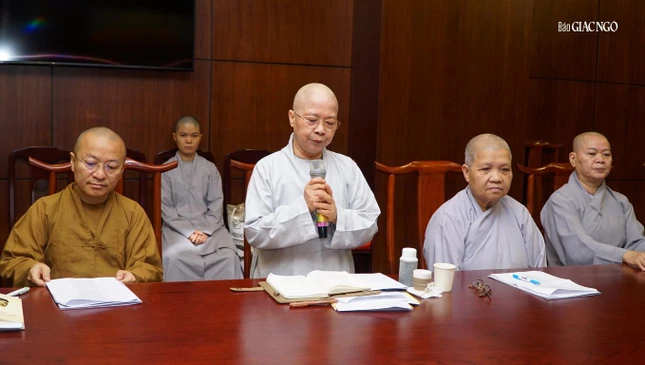 Ni trưởng Thích nữ Như Thảo đã phát biểu xin ghi nhận tất cả các ý kiến góp ý