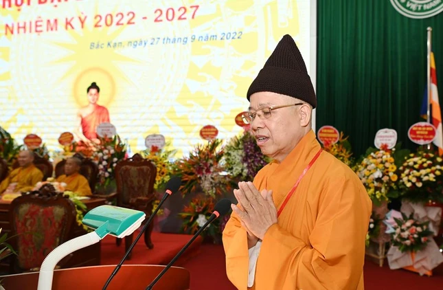 Hòa thượng Thích Thanh Quyết phát biểu khai mạc