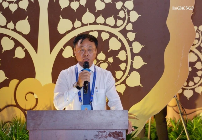 Ông Trà Quang Thanh phát biểu tại buổi lễ