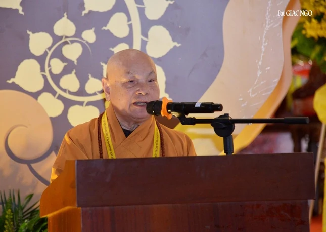 Hòa thượng Thích Thiện Nhơn, Chủ tịch Hội đồng Trị sự GHPGVN phát biểu chỉ đạo