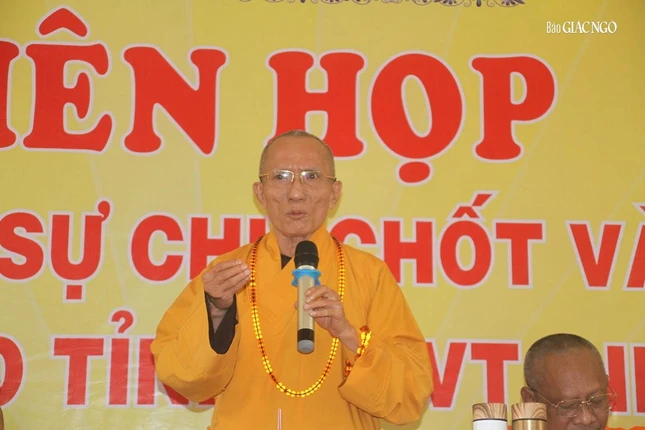 Hòa thượng Thích Huệ Trí được Trung ương Giáo hội công cử Trưởng ban Trị sự GHPGVN tỉnh để suy cử tại đại hội sắp tới