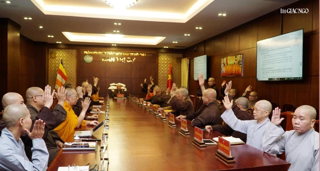 Ban Thường trực biểu quyết thống nhất các hoạt động Phật sự của Phật giáo TP.HCM Ban Thường trực biểu quyết thống nhất các hoạt động Phật sự của Phật giáo TP.HCM