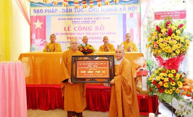 Điểm sinh hoạt tôn giáo tập trung Thiên Quang do Sư cô Thích nữ Diệu Nhàn làm đại diện