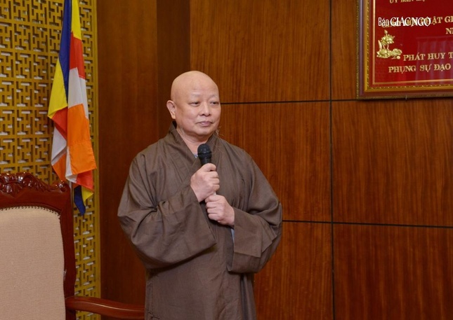 Hòa thượng Thích Lệ Trang cảm ơn bà Chủ tịch Ủy ban MTTQVN TP.HCM, cùng lãnh đạo Thành ủy, các cơ quan TP.HCM đã dành thời gian đến thăm, gởi lời chúc mừng Hòa thượng Thích Lệ Trang cảm ơn bà Chủ tịch Ủy ban MTTQVN TP.HCM, cùng lãnh đạo Thành ủy, các cơ quan TP.HCM đã dành thời gian đến thăm, gởi lời chúc mừng